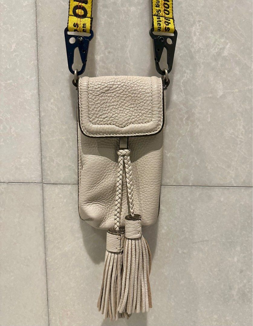 Off white X Rebecca Minkoff Mobile Phone Sling Bag Women s Fashion Bags Wallets Wallets Card Holders on Carousell