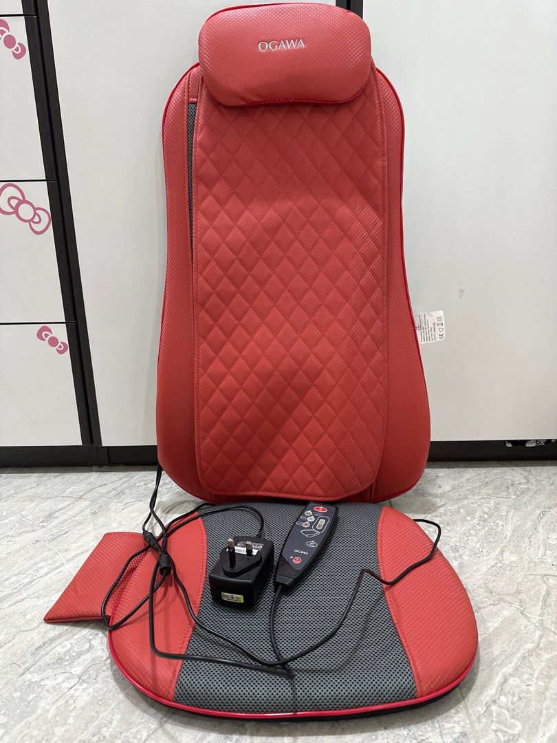 Ogawa XE Prime Mobile Seat Massager Fox Red Health Nutrition