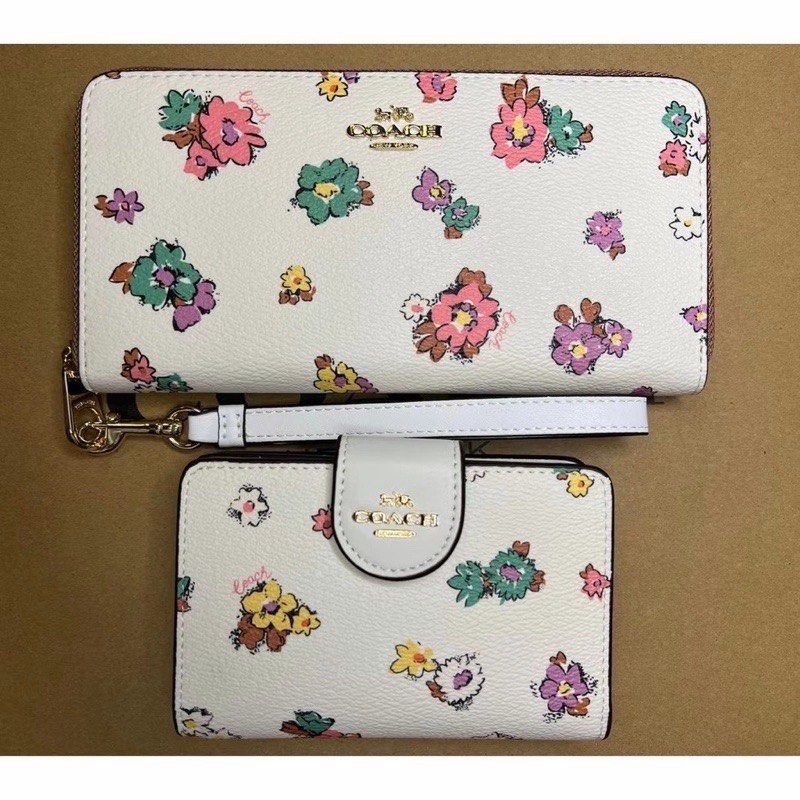 Coach floral outlet purse