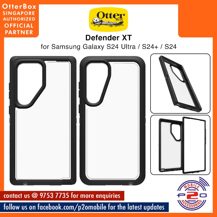 OtterBox Defender Pro XT Case for Samsung Galaxy S24 Ultra - Dark Side
