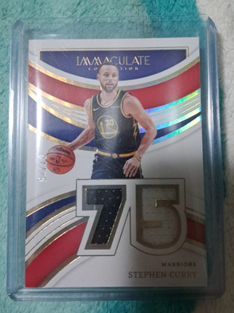 Panini immaculate basketball stephen curry 75th anniversary