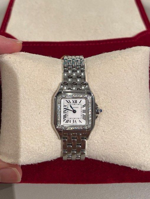 PANTH RE DE CARTIER WATCH SMALL MODEL QUARTZ MOVEMENT STEEL