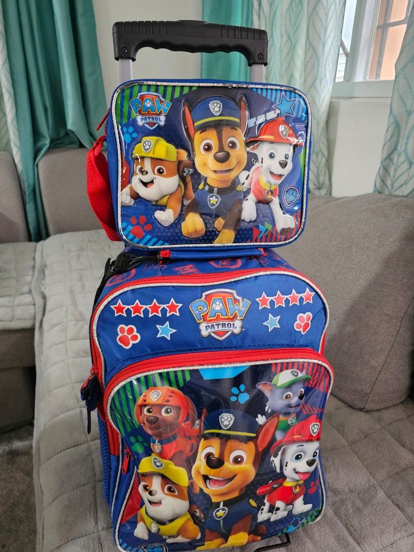 Paw patrol trolley school bag Hobbies Toys Travel Luggage on Carousell
