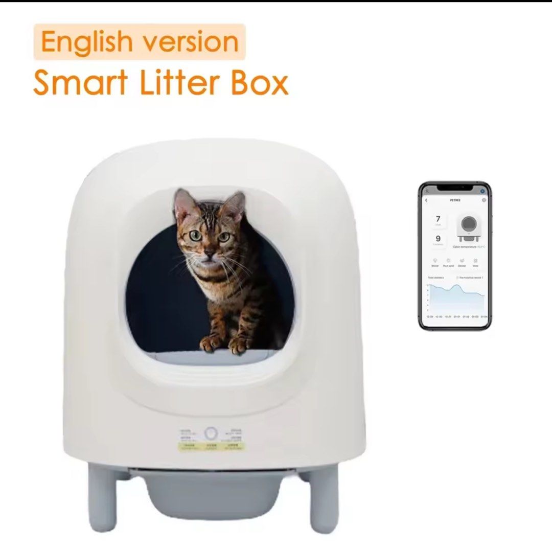 PETREE automatic litter box, Pet Supplies, Homes & Other Pet Accessories on Carousell