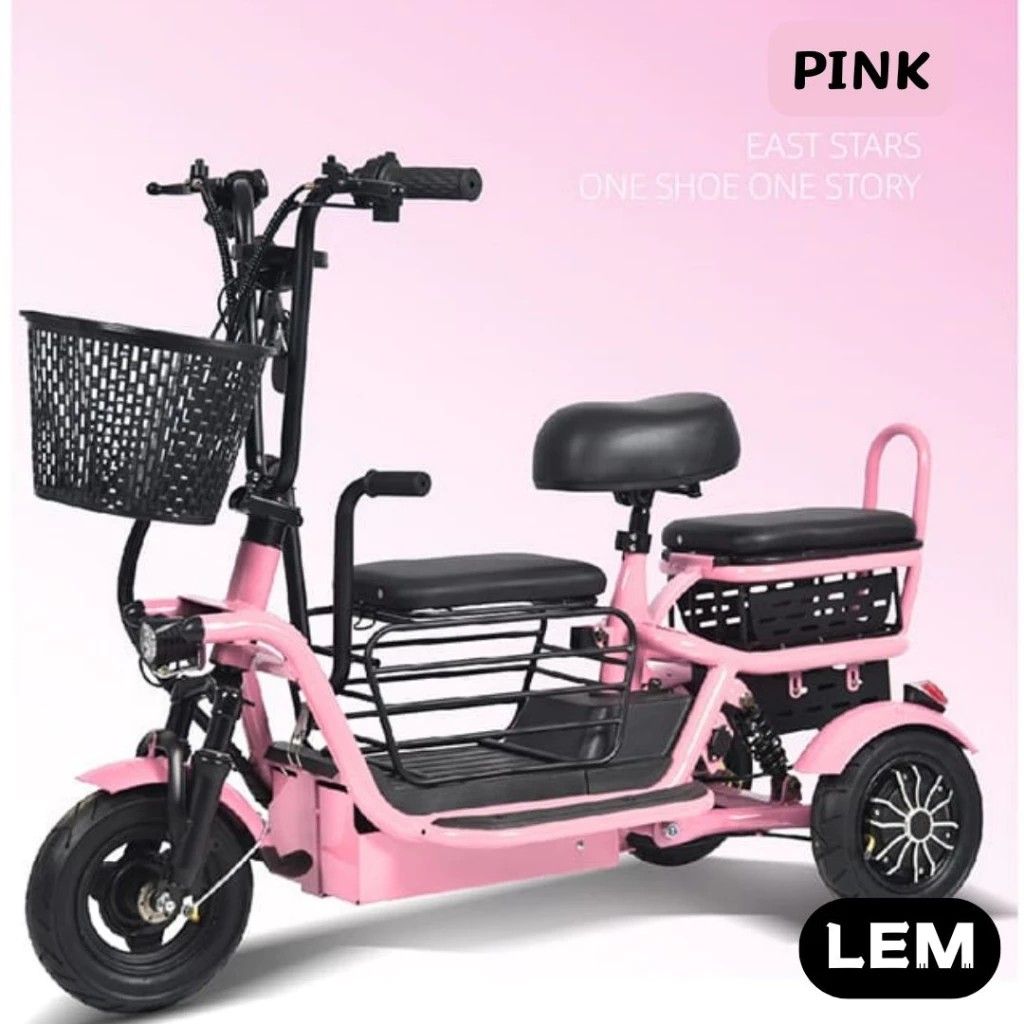 Pink barbie Electric tricycle 3 wheel bicycle e bike adult kids pet Motorbikes on Carousell
