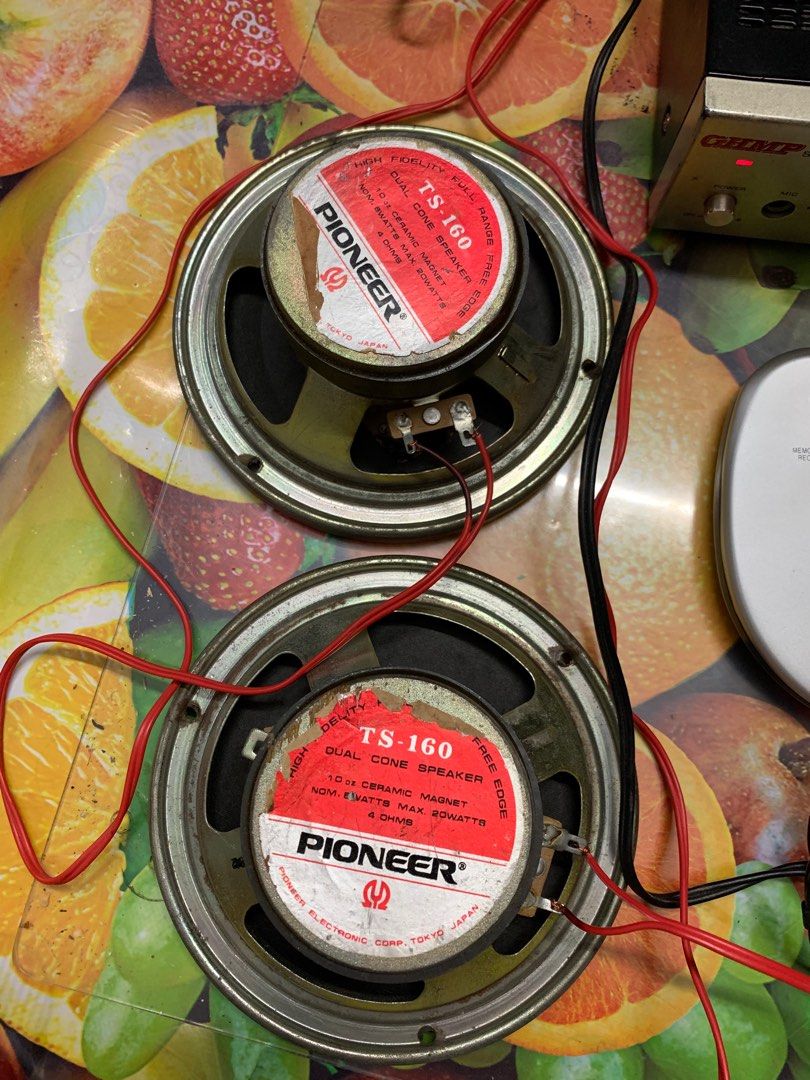 PIONEER TS 160 4 ohms 20 watts Speakers refurbished