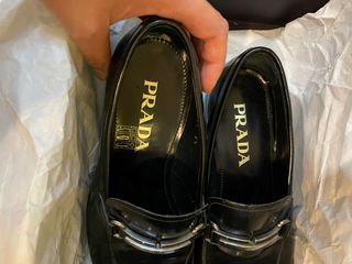 All black shop prada shoes
