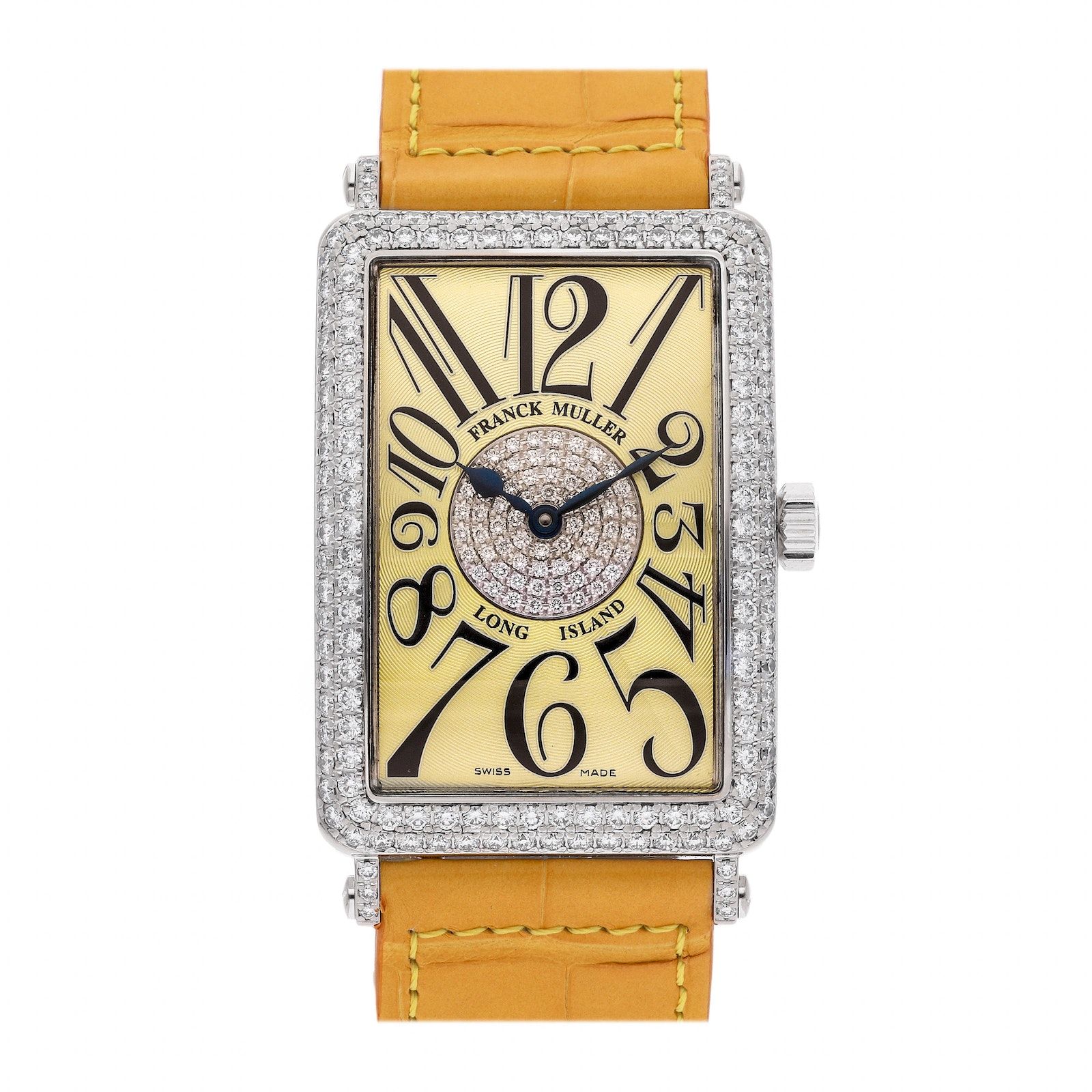 Pre Owned Franck Muller Long Island 1000 SC D1 P YELLOW