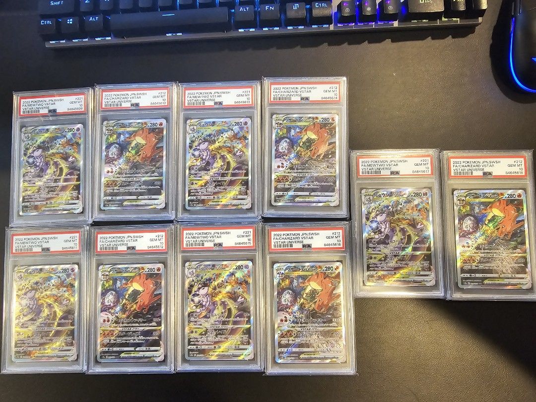 PSA 10 Sequential [Jap] - Charizard Mewtwo Vstar SAR #212/172 #221/172 ...