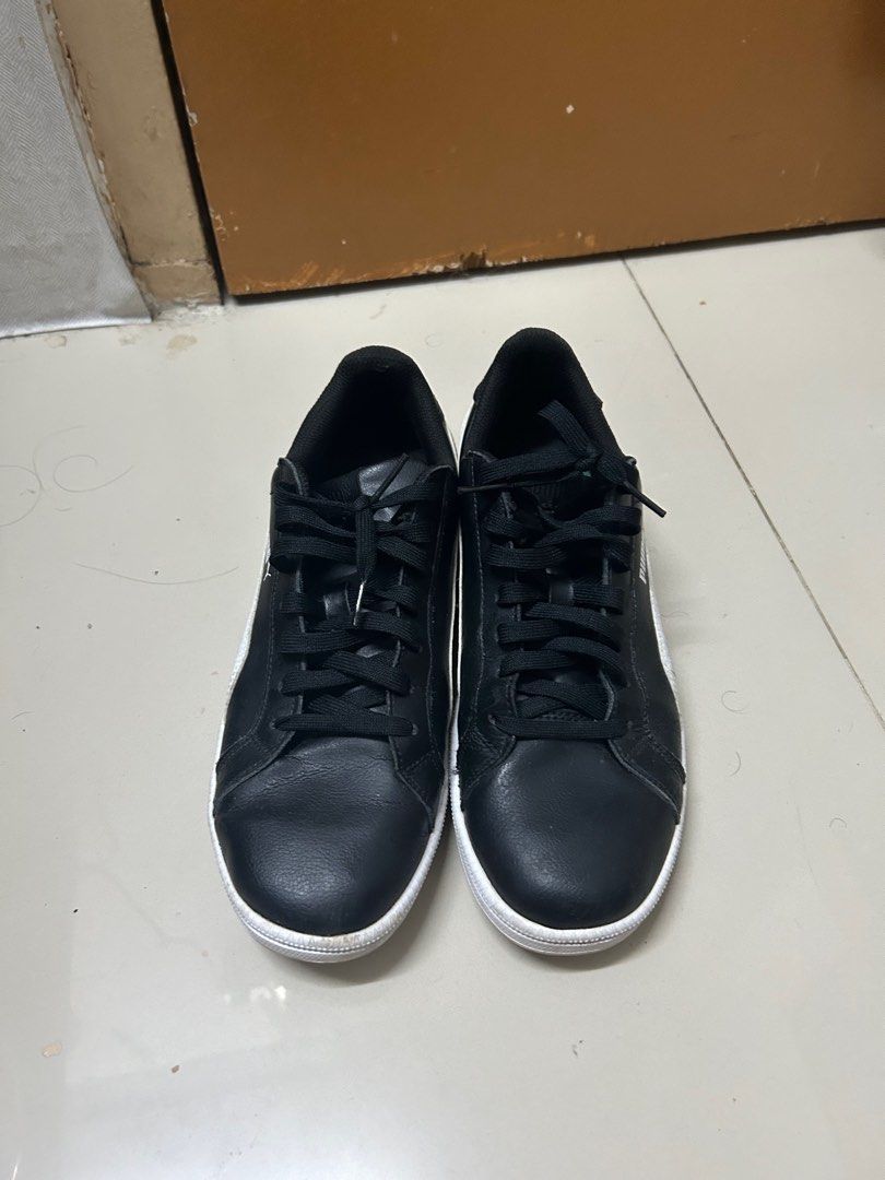puma casual shoe semi formal shoe puma smash black and white