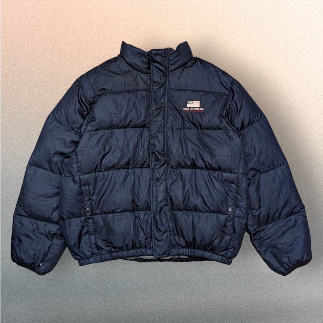Vintage Ralph Lauren Polo Jeans Co. Puffer Jacket Men s Fashion