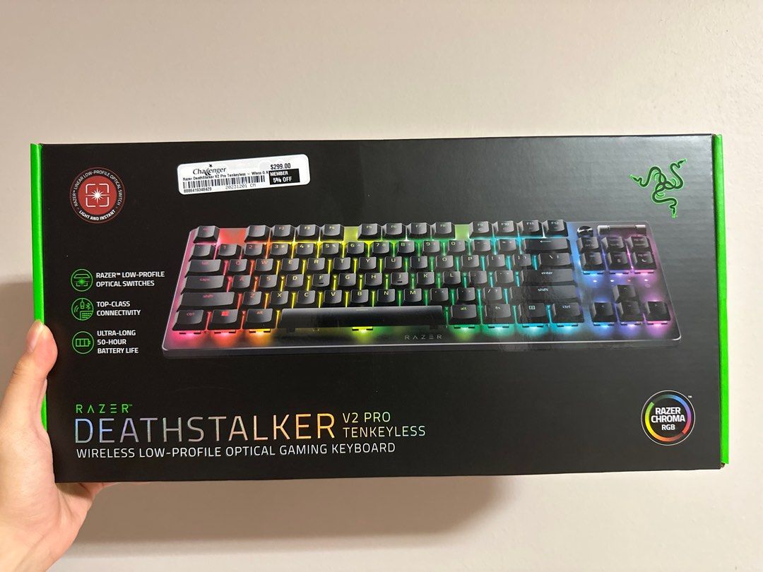 Razer Optical Keyboard Deathstalker V2 Pro RGB LED light, US