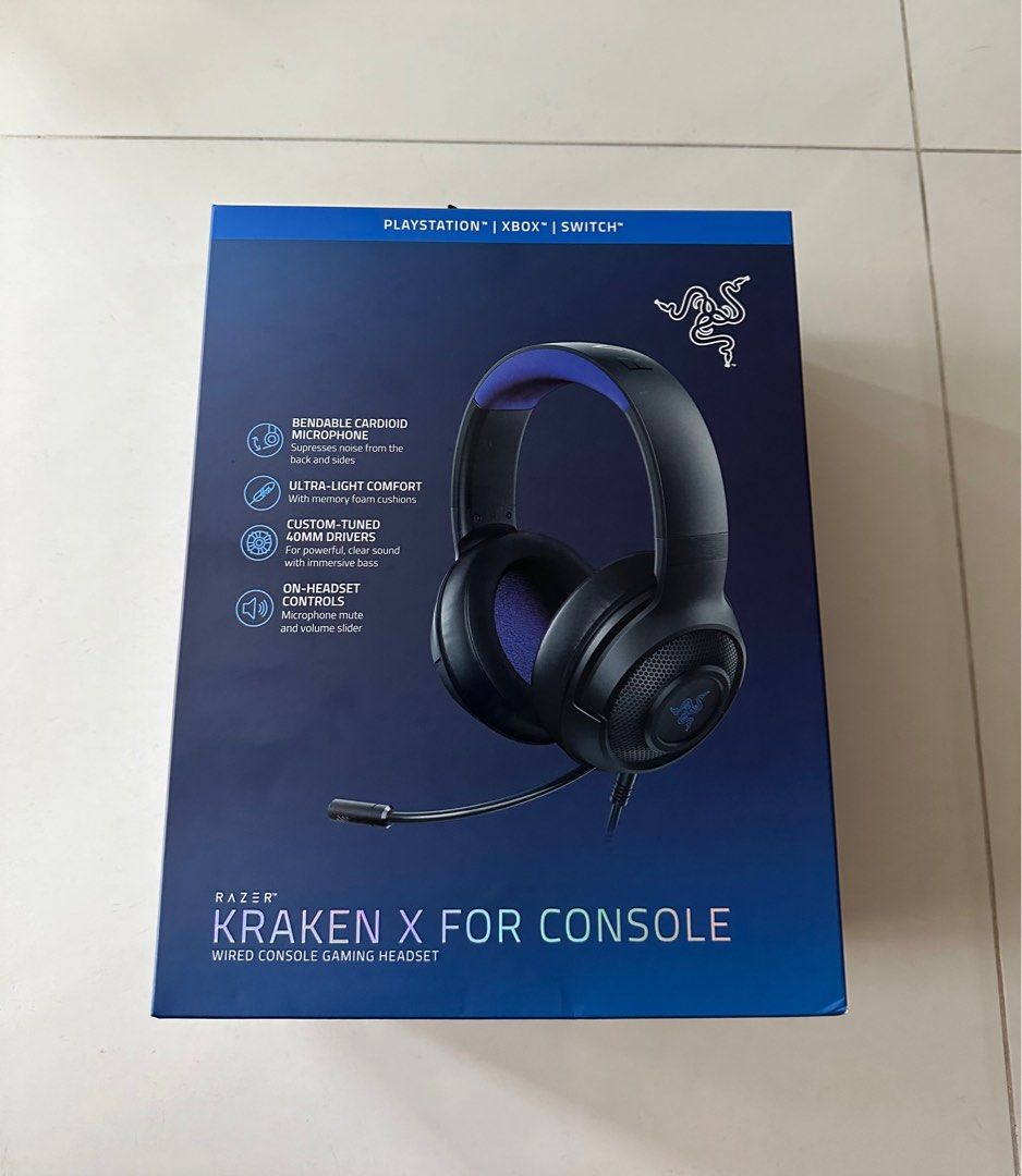 Gaming Headset Kraken X for console Black/Blue - Versus Gamers