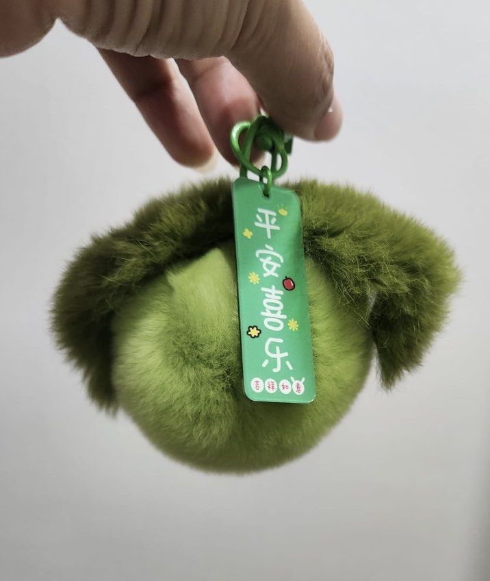 Real rabbit fur keychain store