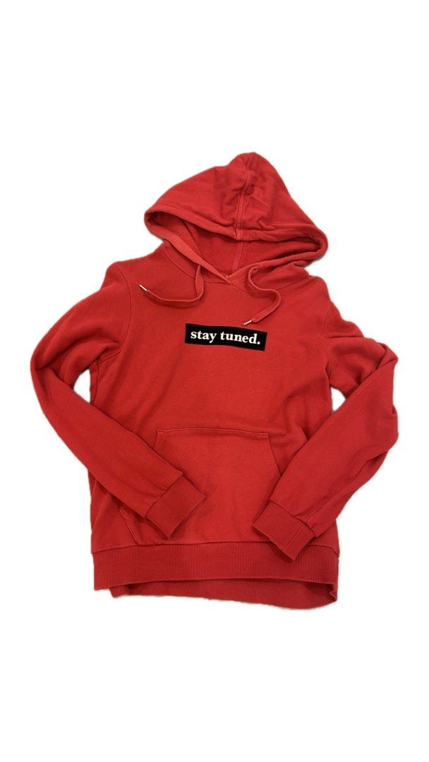 Red new arrivals pullover hoodie
