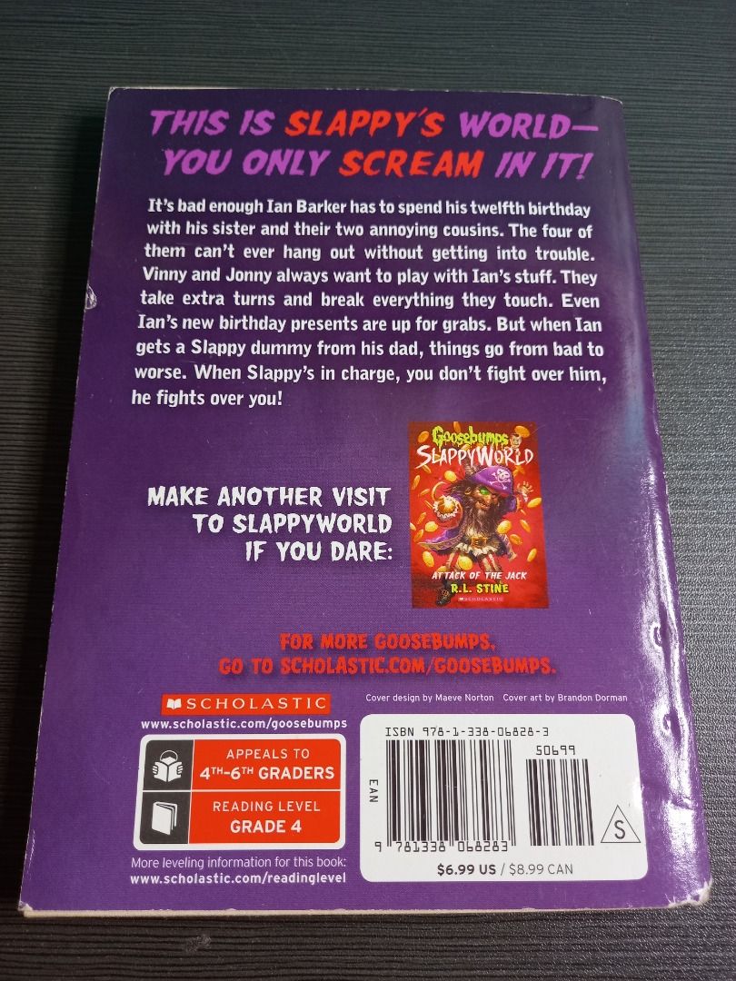 R L Stine Goosebumps Slappy World Slappy Birthday To You Book Hobbies