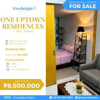 Rush Sale! 1BR Unit for Sale in One Uptown Residences