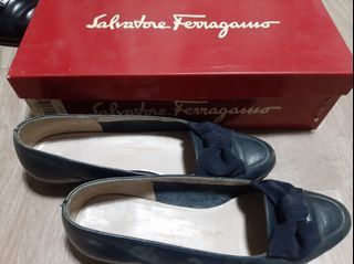 Salvatore Ferragamo Vintage Navy Blue  Shoes