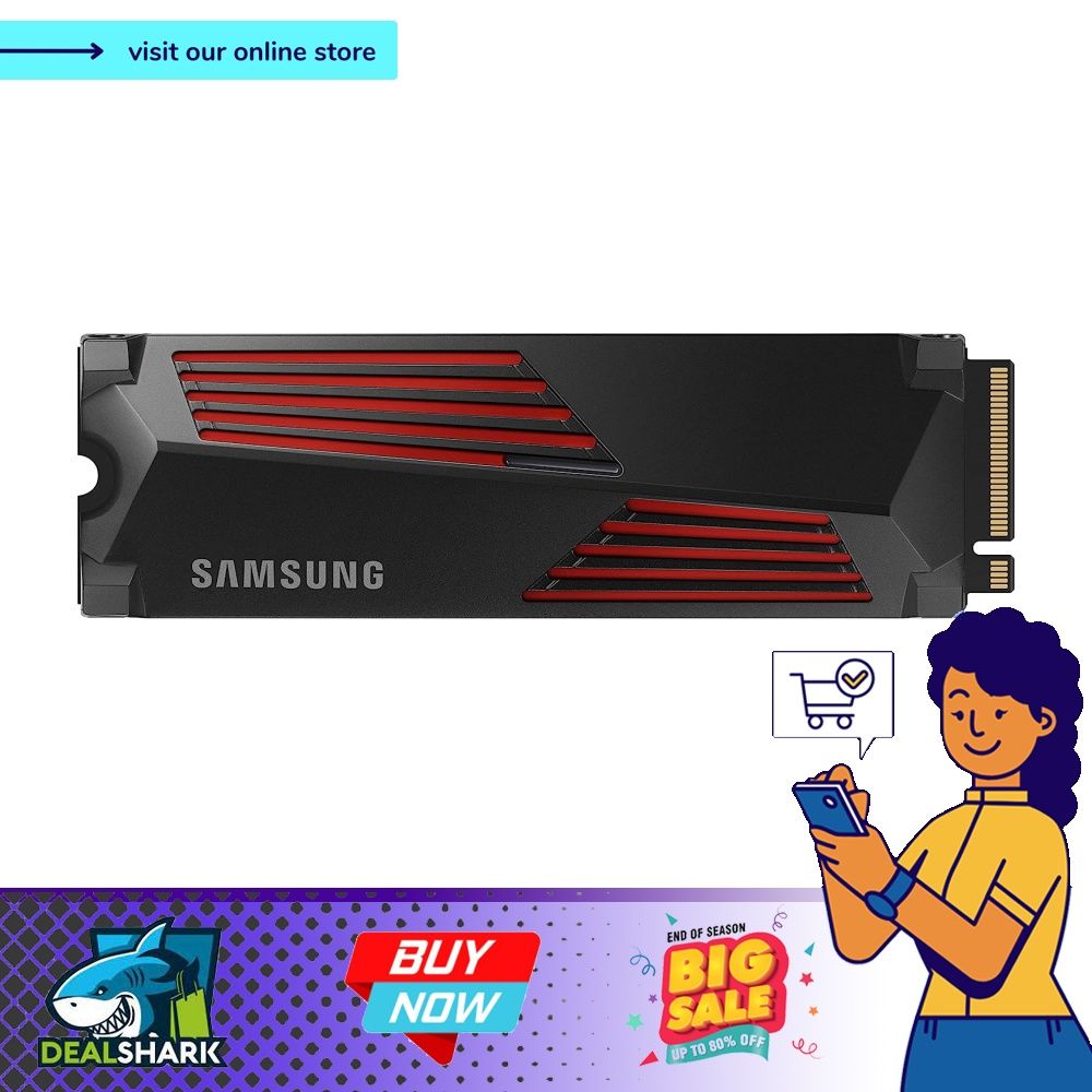 SAMSUNG 990 PRO SSD 2To M.2 NVMe PCIe 4.0 Heatsink BE(P)