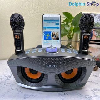 SDRD SD-306 PLUS Wireless Bluetooth Dual Microphone Karaoke Portable 3D Stereo Speaker