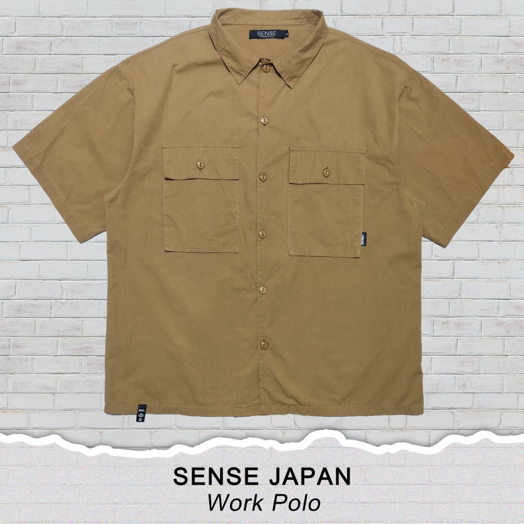 SENSE JAPAN - Work Polo, Men's Fashion, Tops & Sets, Tshirts & Polo ...
