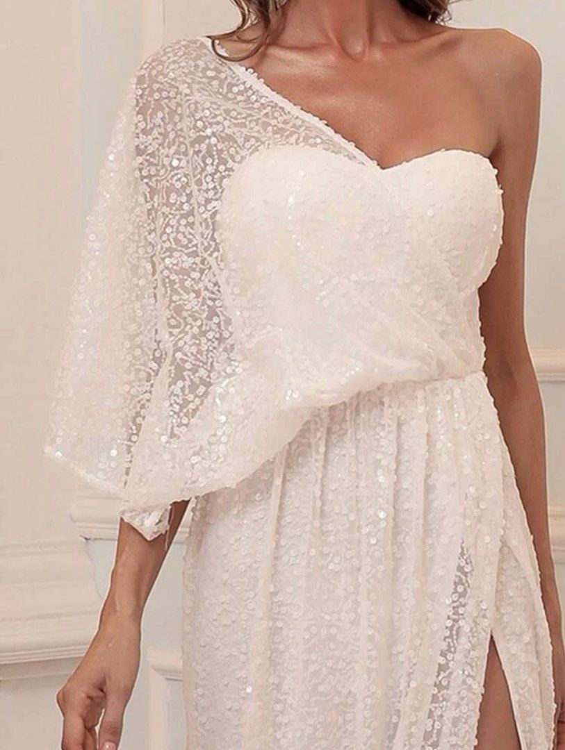 white sequin dress shein Shop Sequin Party Dresses | Women's Dresses