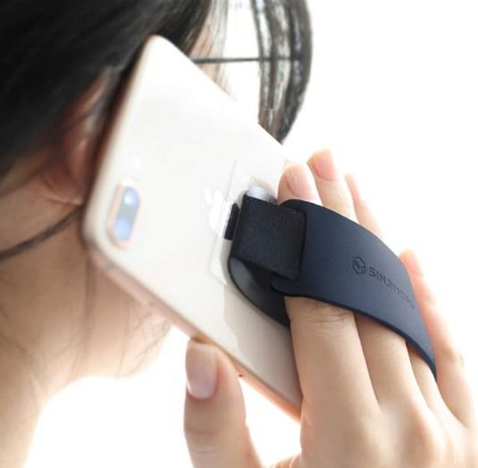 Sinjimoru Silicone Mobile Phone Grip With Stand, Cell Phone Stand