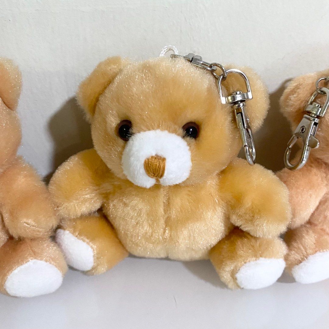 Cute teddy bear keychain sales