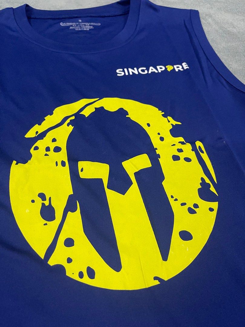 Spartan Race Singapore 2019 Shirt Sleeveless Men s Fashion Activewear on Carousell