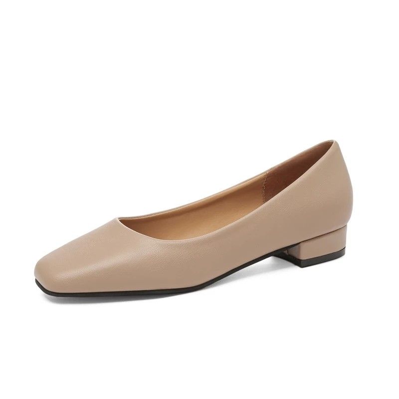 Squared Toe Flats in Mauve Colour Women s Fashion Footwear
