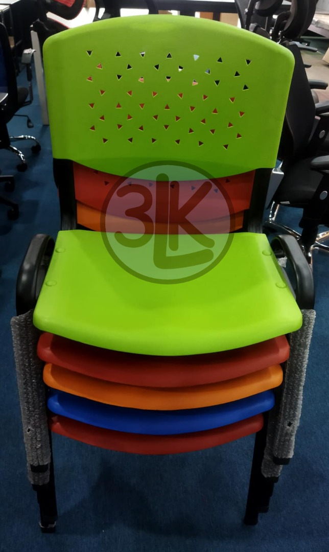 STACKABLE WAITING MESH PLASTIC CHAIR | RECEIVING CHAIR | VISITOR CHAIR ...