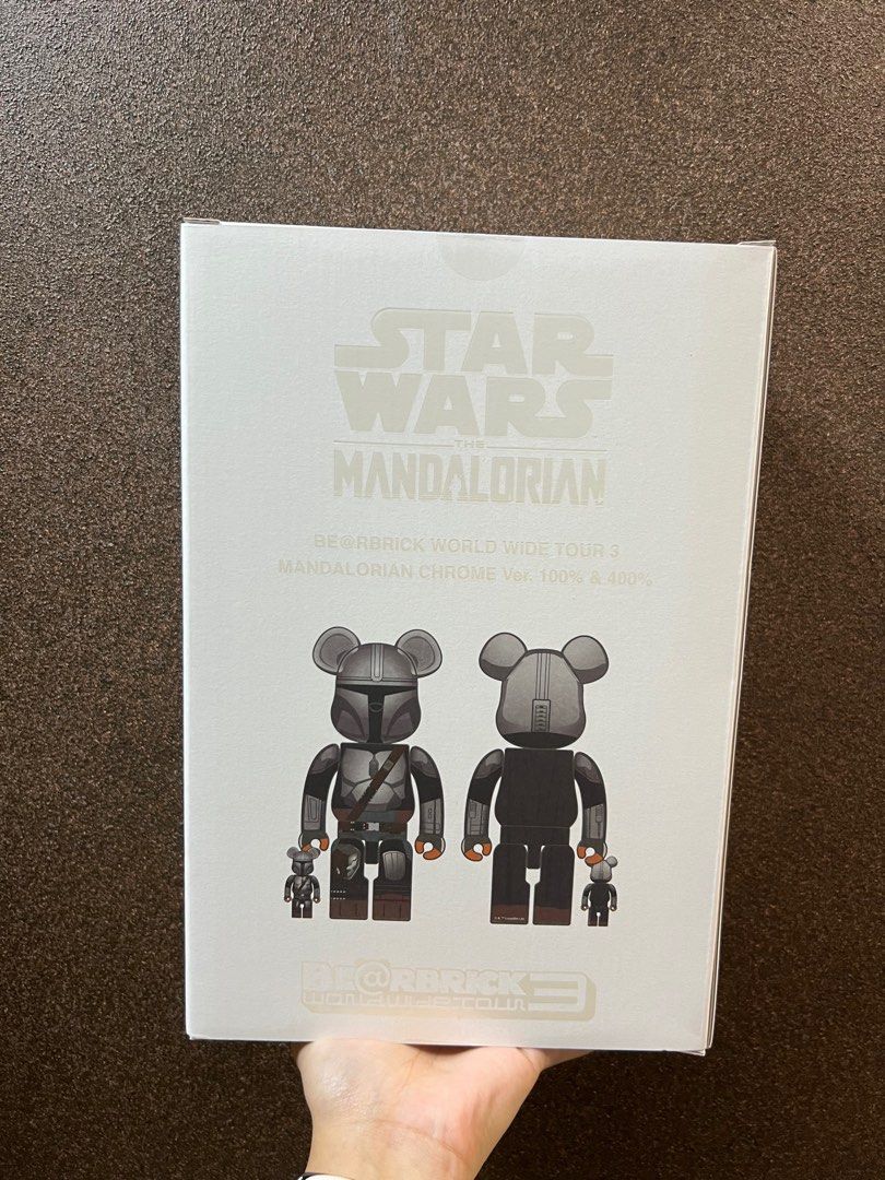 包装無料 BE@RBRICK THE MANDALORIAN CHROME Ver. - フィギュア