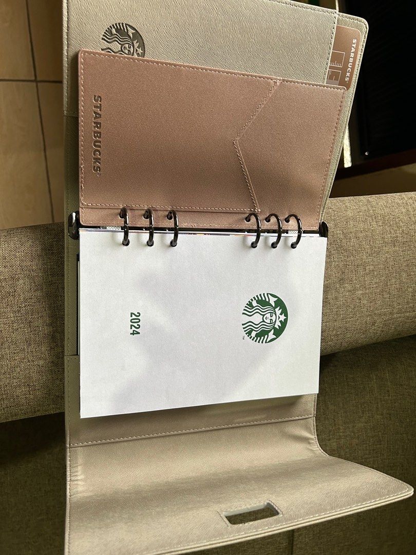 Starbucks 2025 Planner Abalone Gray, Hobbies & Toys, Stationary & Craft