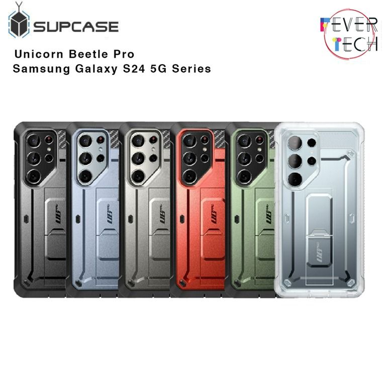 SUPCASE Unicorn Beetle Pro Samsung Galaxy S24/S24+ Plus/S24 Ultra Kickstand  Case, Shock-absorbing Casing Rugged Unbending Cover, Free Rotating Belt  Clip Holster (With Built-in Screen Protector), Mobile Phones & Gadgets,  Mobile & Gadget