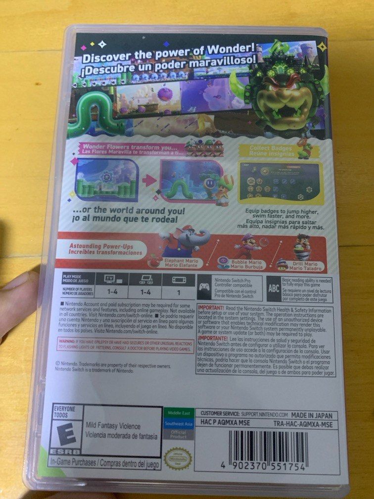 Super Mario Bros Wonder (Switch), Video Gaming, Video Games, Nintendo ...