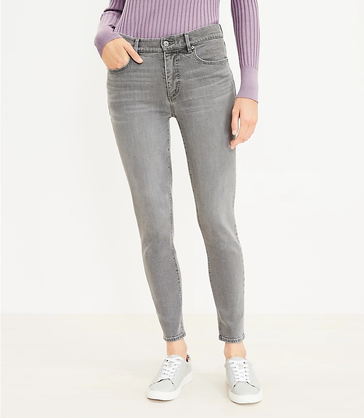 Supr Mid Rise Skinny Jeans in Staple Grey Wash XS Women s