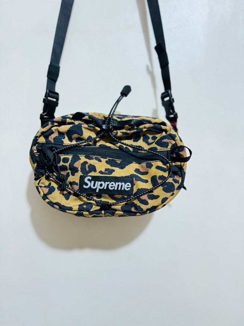 Supreme waist bag leopard store