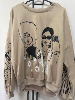 GIRL PRINT SWEATSHIRT - Beige