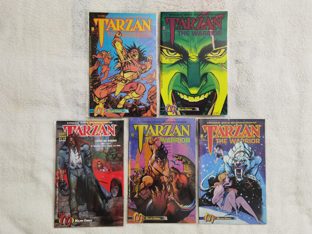 Tarzan the Warrior (1992). complete set. Malibu Comics. script by Mark ...