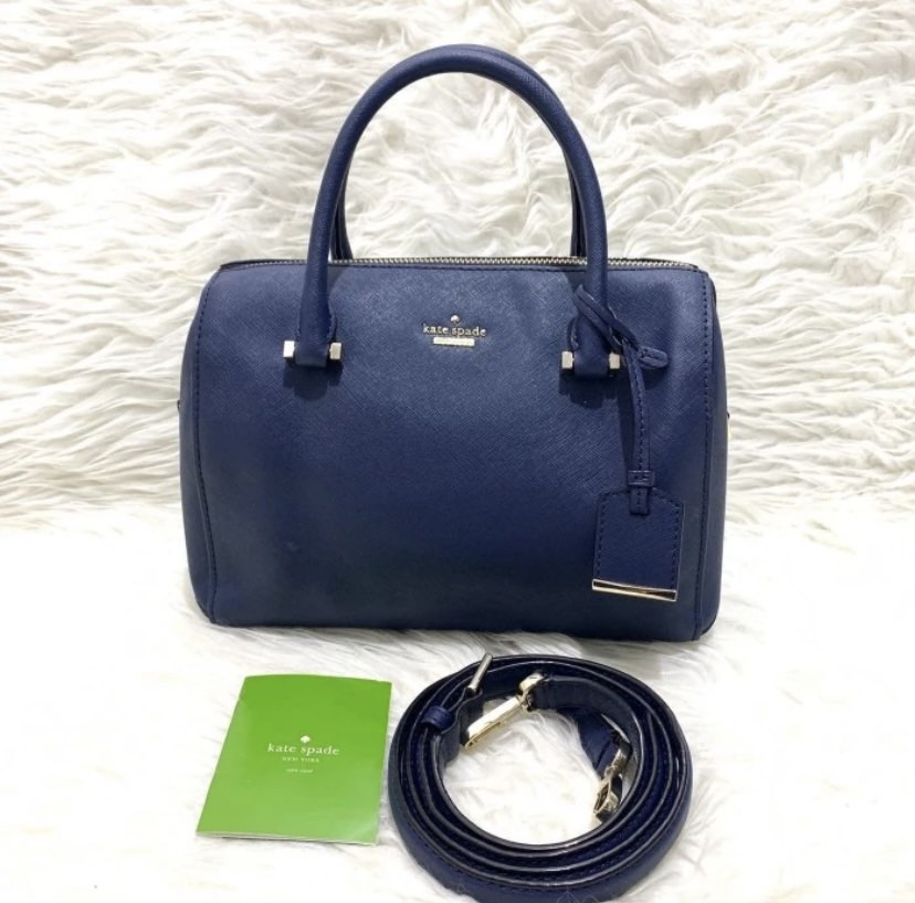 Kate Spade Glitter Cosmetic Bag Kate Spade Blue Black Glitter