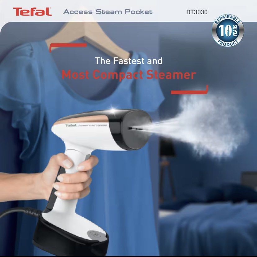 Tefal Steam Iron Easy Gliss 2 FV5715, TV & Home Appliances, Irons &  Steamers on Carousell