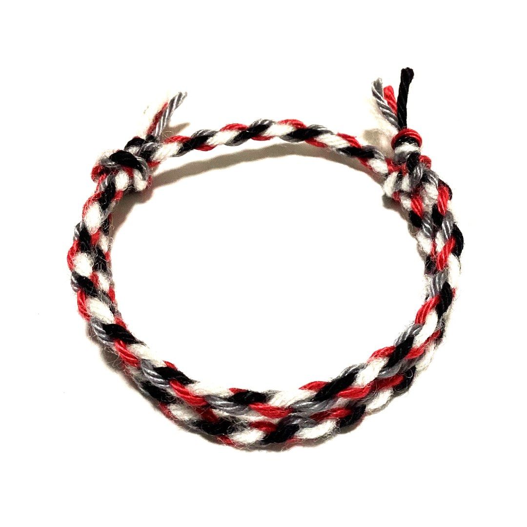 Red and white friendship bracelet store