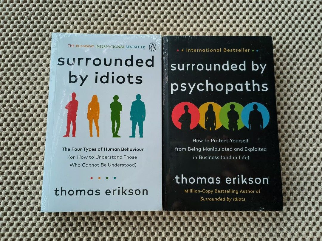 Thomas Erikson 4 Books Collection Set Surrounded by Setbacks,  Psychopaths,Idiots