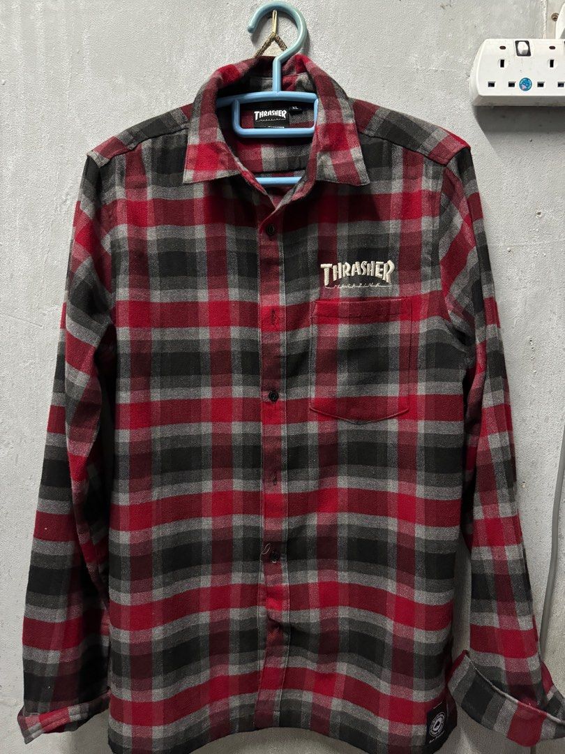 Thrasher hot sale plaid shirt