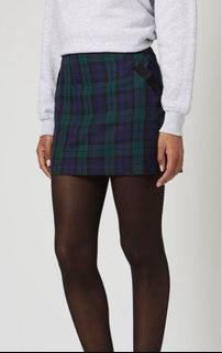 Topshop chequered mini skirt