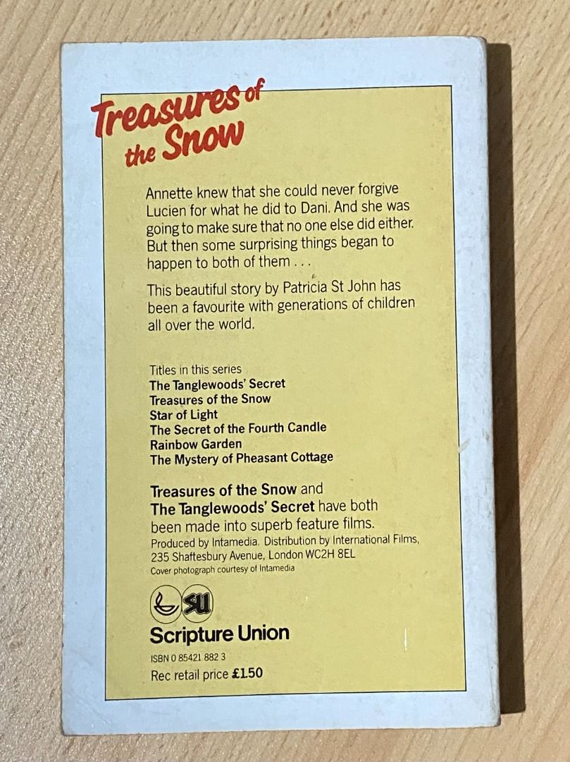 Treasures of the Snow by Patricia St. John (1985), Hobbies