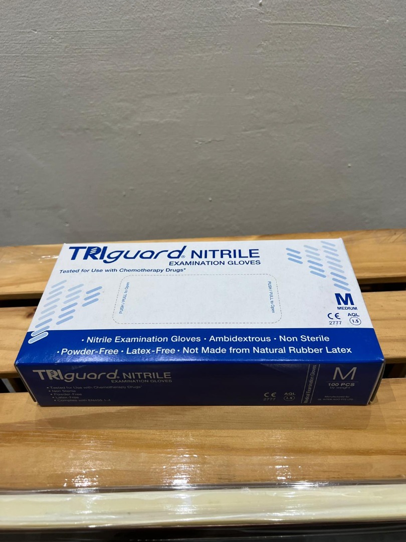 Triguard Glove (Powder Free), Health & Nutrition, Medical Supplies ...