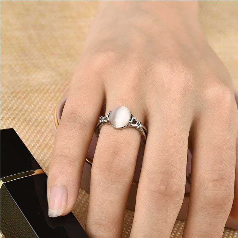 Jual Twilight Inspired! Beautifull! Bella Swan Genuine Rainbow Moonstone  Silver Ring with White Gold Plated - Jakarta Barat - Sweetforus | Tokopedia