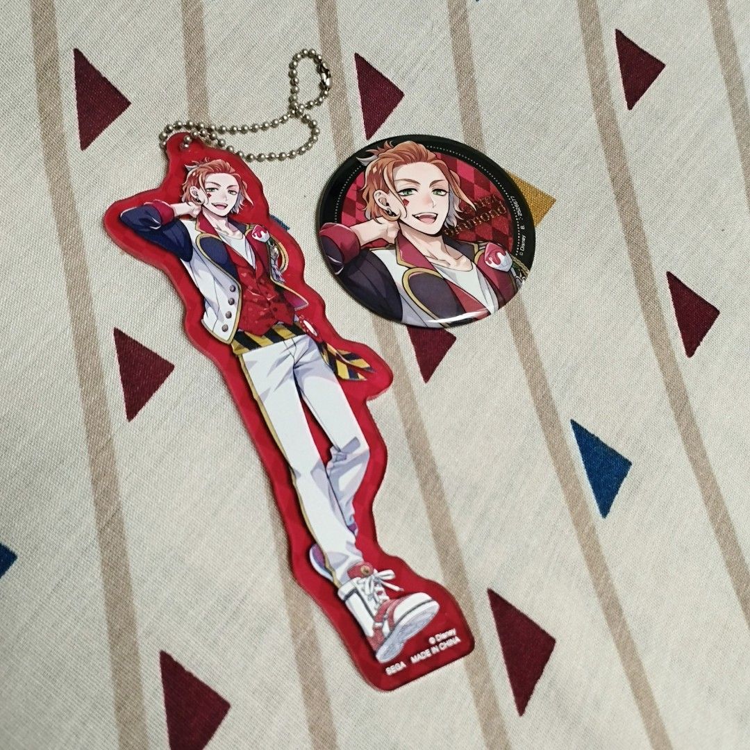 Twisted Wonderland Cater Diamond Merch Bundle (Category: Character Goods) located in Quezon City. Submitted by negoshople (Listing ID 1280635779, Image 1). Description: Brand: ©Disney SEGA Inclusions: • 1x Acrylic keychain • 1x Button pin RFS: Decluttering Promo price: Get all Twisted Wonderland bundles for PHP400 to get additional freebies: • Jade Leech acrylic keychain • Leona Kingscholar acrylic keychain • Sebek Zigvolt button pin #2024declutt