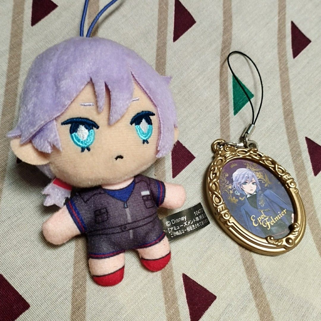 Twisted Wonderland Epel Felmier Merch Bundle (Category: Character Goods) located in Quezon City. Submitted by negoshople (Listing ID 1280635249, Image 2). Description: Brand: ©Disney SEGA Inclusions: • 1x 10cm Plush • 1x Framed charm RFS: Decluttering Promo price: (a) Get this and Vil Schoenheit bundle for PHP150! (b) Get all Twisted Wonderland bundles for PHP400 to get additional freebies: • Jade Leech acrylic keychain • Leona Kingscholar acryli